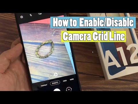 Samsung Galaxy A12: How to Enable/Disable Camera Grid Line