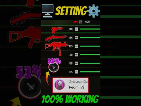 New Settings ⚙️| Redmi 9a 📲 Sensi + Dpi || 2025 Free Fire ⚡ Highlights
