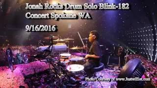 Jonah Rocks Drum Solo Blink-182 Spokane WA 09/16/2016, Age 11