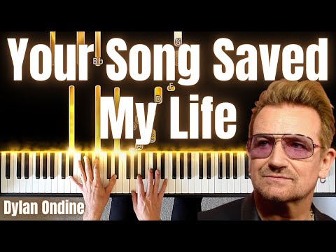 U2 Your Song Saved My Life (From Sing 2) - Piano Tutorial HARD (SHEET MUSIC)