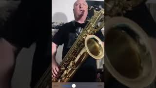 10MFAN ARTIST Robert Anchipolovsky on his 10MFAN INFUSION bari sax MPC “Just friends” with strings!￼
