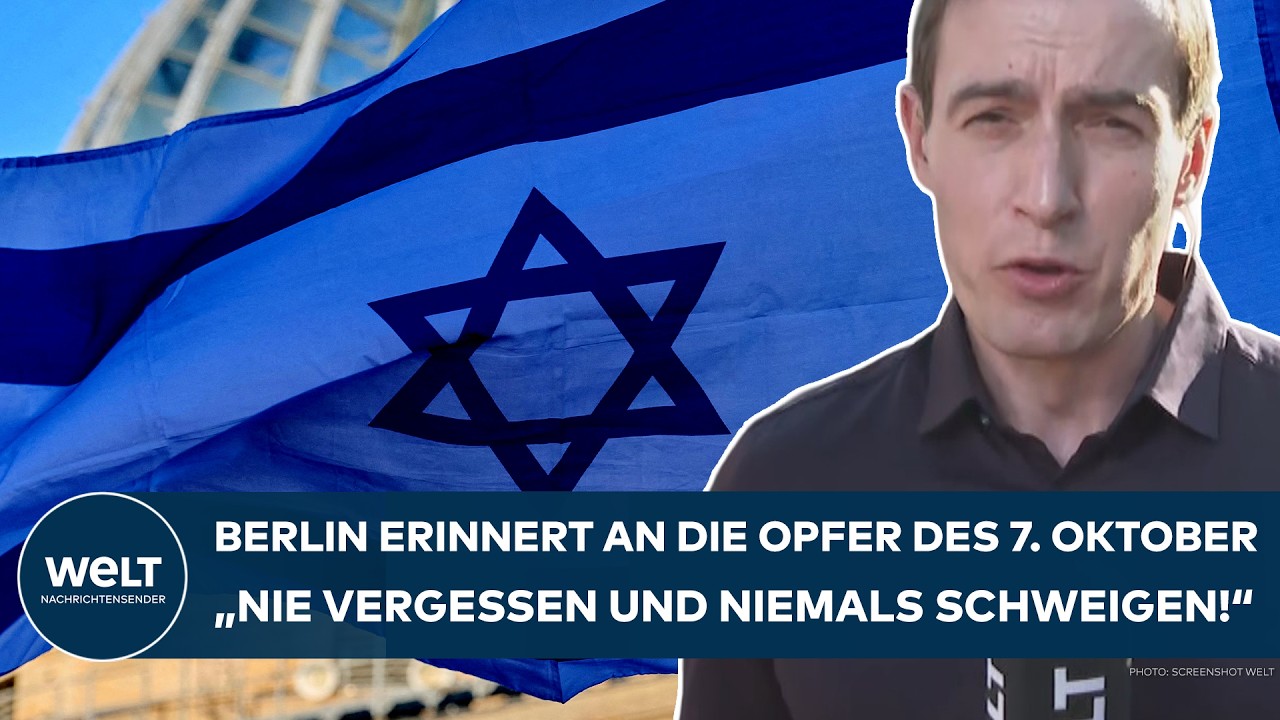 BERLIN: Gedenkfeier an Opfer des 7. Oktobers! "Nie vergessen und niemals schweigen!"