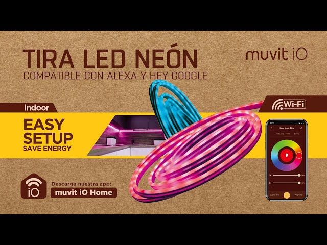 Muvit iO Striscia LED WiFi Neon RBG 5m video