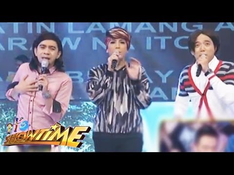 F3 of It's Showtime sing the tagalong version of Meteor Garden theme song.