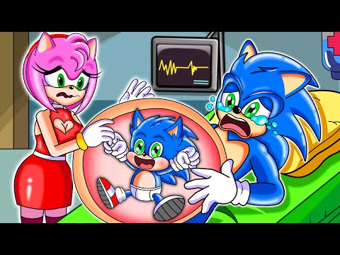 Dr. Sonic Save Mommy Amy & Bad Sonic Daddy - Mommy Amy Say Goodbye - Sonic the Hedgehog 2 Animation