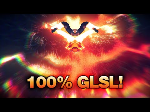 Phoenix Ascending: 100% GLSL shader with embedded neural network and lattice gas fluid solver