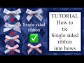 🎀 How to Tutorial Tie a perfect bow with single sided ribbon cardmaking scrapbooking satin grosgrain