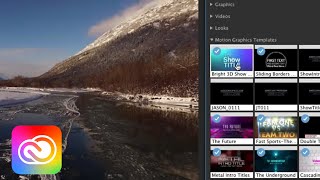 How to Make Good Videos Great (Part 2) - Motion Graphics in Premiere Pro CC | Adobe Creative Cloud