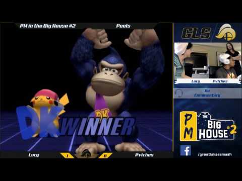 Project M in The Big House #2 Pools - Lucy (Donkey Kong) vs. Pvtches (Pikachu)