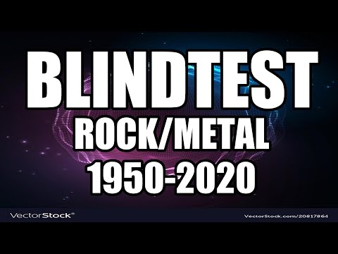Blindtest International easy - 1950-2020 - Rock/Metal (guess the song)