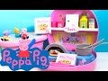 Peppa Pig Pizzeria Playset Pizza Shop Carry Case PlayDoh Chef Peppa Nickelodeon Unboxingsurpriseegg