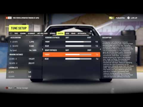Forza Horizon 2 - AE86 Race/Drift Tuning Guide