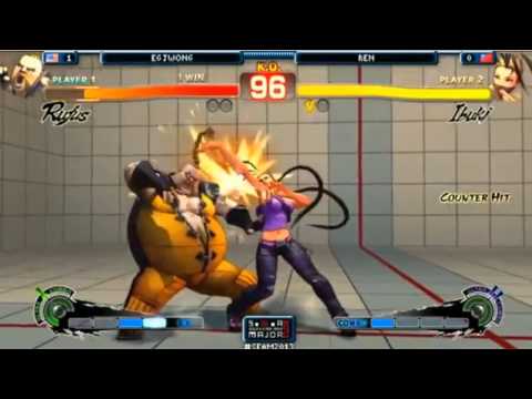 SEAM2013新加坡大賽 SSF4AE2012 小組勝部賽 Justin Wong VS 阿仁REN)