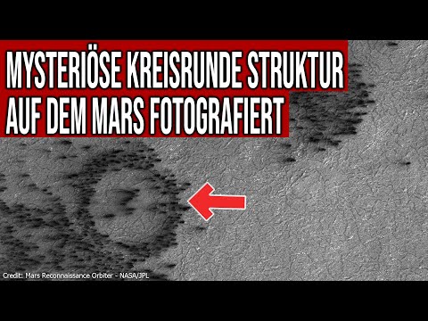 Mysterious circular structure photographed on Mars