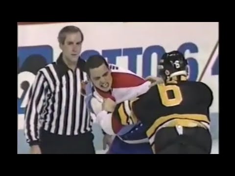 Bruins - Canadiens rough stuff 11/18/85