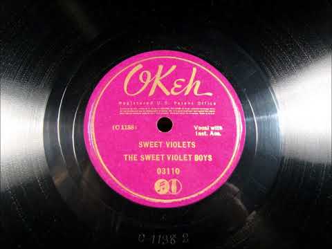SWEET VIOLETS by The Sweet Violet Boys (The Prairie Ramblers) 1935
