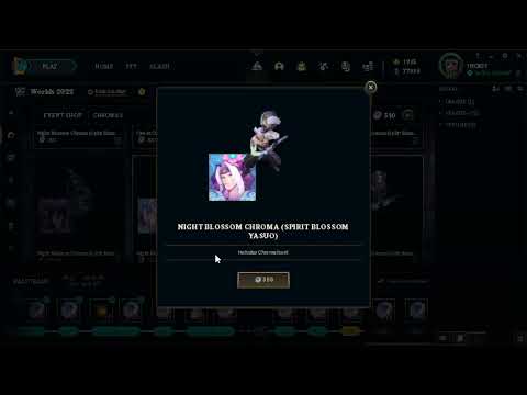 Unlocking The Night Blossom Chroma For The Spirit Blossom Yasuo Skin In League Of Legends