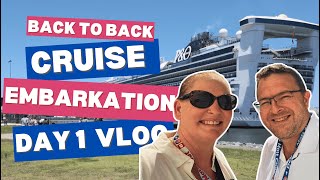 What happens on Embarkation Day?  P&O Pacific Encounter New Years B2B Cruise Day 1 Vlog