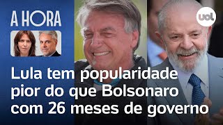 Lula tem popularidade pior do que Bolsonaro com 26 meses de governo | Toledo e Thais Bilenky