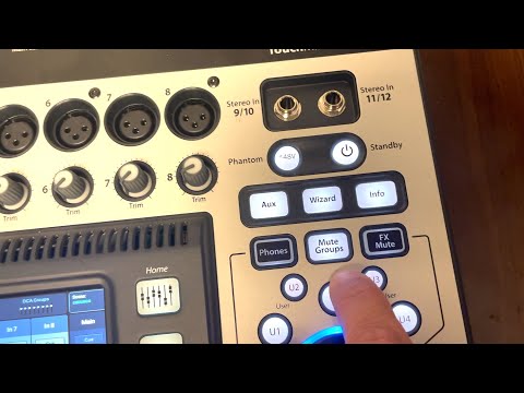 How to Create Mute Groups on the QSC Touchmix Mixer.