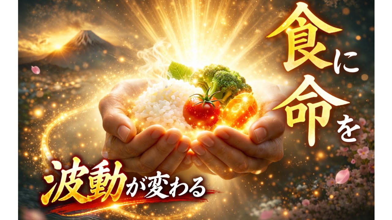 食べ物の生命力を引き出して神食に近付ける動画【🌾食材や食べ物に流すだけ🌾】