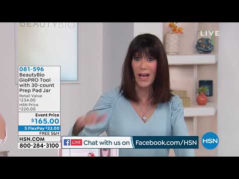 BeautyBio GloPRO White Tool with 30count Prep Pad Jar