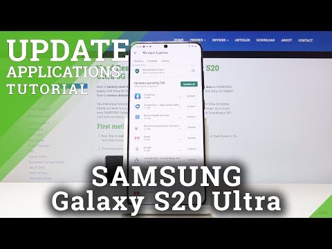 How to Update Apps in SAMSUNG Galaxy S20 Ultra – Download Newest App Version