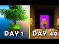 I Spent 40 Days In Small Minecraft World Supercut