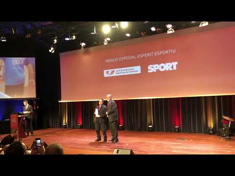 Lliurament premi menció especial a Jordi Morales 22a Festa de l'Esport Català