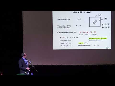 Saïd Ahzi: "Micromechanics and multiscale modeling of heterogeneous material "