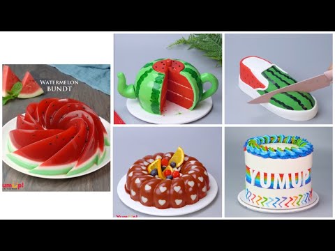Delicious Watermelon Cake Tutorials | Easy Dessert Recipes | Stunning Cake Decorating Ideas