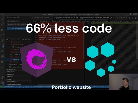 Portfolio website | NgRx/Entity vs StateAdapt
