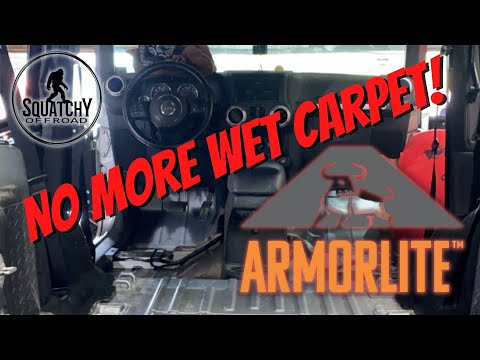 DONE WITH WET CARPET!!! Armorlite Flooring System Install on a 2DR JK.