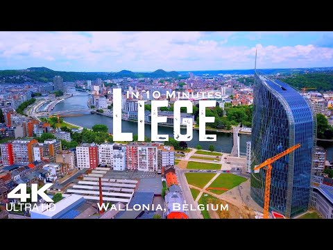 Liège 🇧🇪 Luik Drone Aerial 4K | Belgique België Belgium