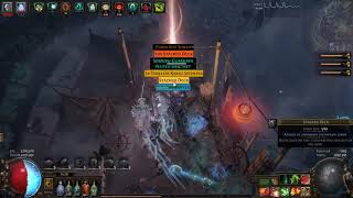 Path of Exile 3.16 Necromancer 92Lv Detonate Dead Ignite Simulacrum 26-30wave Deathless