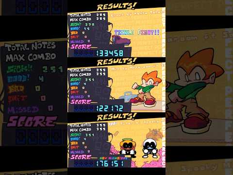 FNF ALL PERFECT RESULTS SCREENS #fnf #fnfmod #animation #results