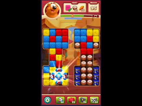 Toon Blast Level 1745 - NO BOOSTERS 🐻🐺🐱 | SKILLGAMING ✔️