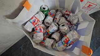 Kaucja - Reanimacja sprasowanych puszek cz.1 #kaucja #recycling #odzysk
