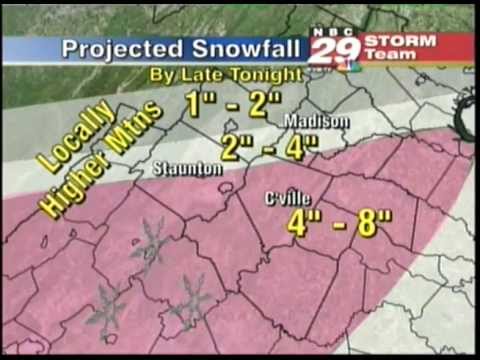 Winter Advisory for the Charlottesville area 1-17-2013