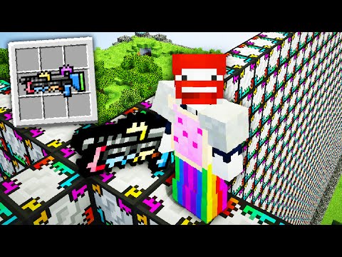 2v2v2v2 LEGO LUCKY BLOCKS WALL - HEILIGER OP BLASTER!