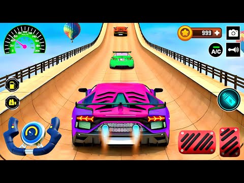 Ramp Super Car Racing Flyover 3D Gameplay _ Android || Ramp Car Stunts Racing Video Car #Simulator