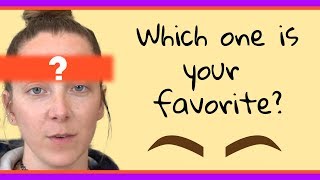 Finding the best eyebrow shape for Jenna Marbles