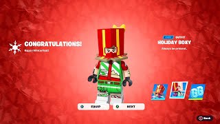 How to Unlock The FREE Holiday Boxy Outfit in Fortnite