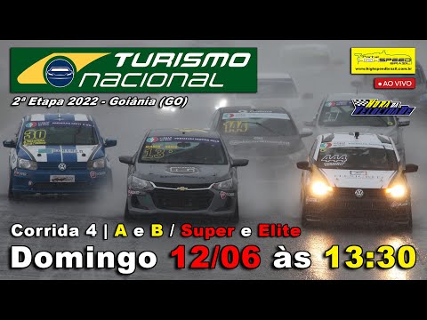 TURISMO NACIONAL | Corrida 4 - A e B / Super e Elite | 2ª Etapa 2022 - Goiânia (GO) | Ao Vivo