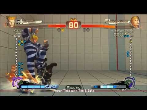 SSF4 AE 2012: ACE E I RI N (Guile) vs humanuclearbomb (Cody) - Xbox Live Match