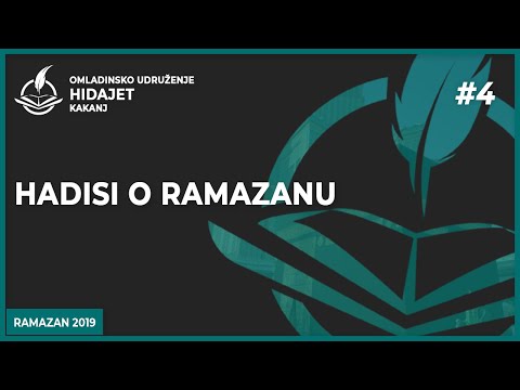 4 Hadisi o ramazanu - dr. Zijad Ljakić
