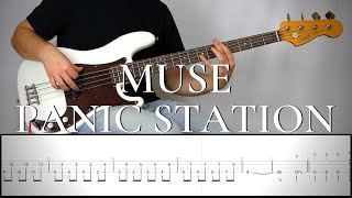 MUSE - PANIC STATION | Bass Cover Tutorial (FREE TAB)