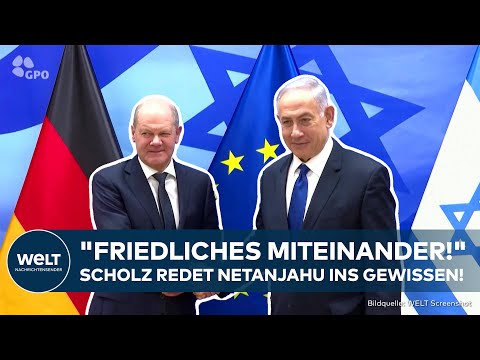 KANZLER IN NAHOST: Scholz warnt Netanjahu vor Bodenoffensive in Gaza "Es braucht Hoffnung!"