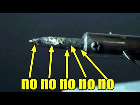 How to clean soldering bit