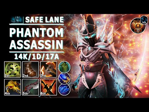 Phantom Assassin Safe Lane Carry | 7.31d | Pos 1 PA Play | Dota 2 Immortal Gameplay